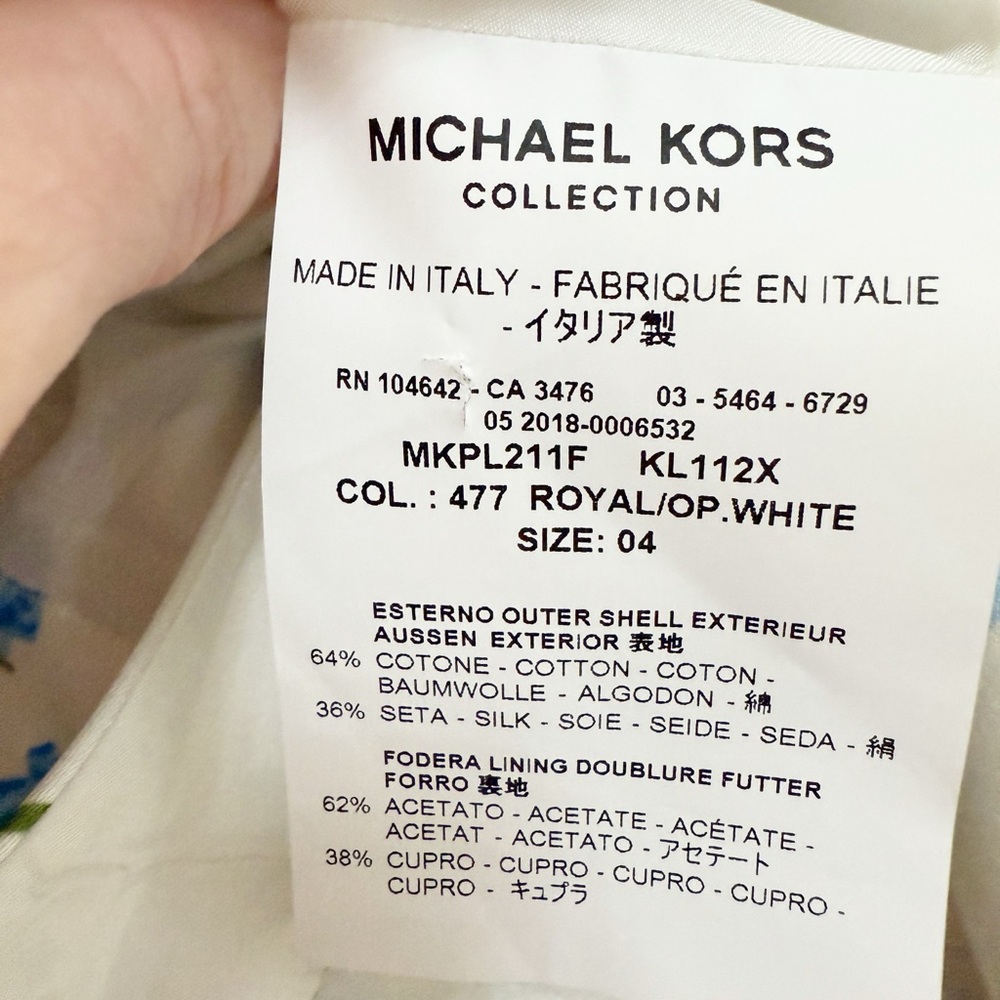 Michael Kors Collection - Scattered Rose Satin Crop Pants - pre fall 2018 - sz 4 - Picture 12 of 16